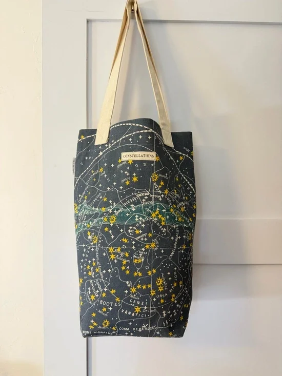 Cavalini & Co. Constellations Canvas Tote Bag with Star Map Print - Picture 5 of 11